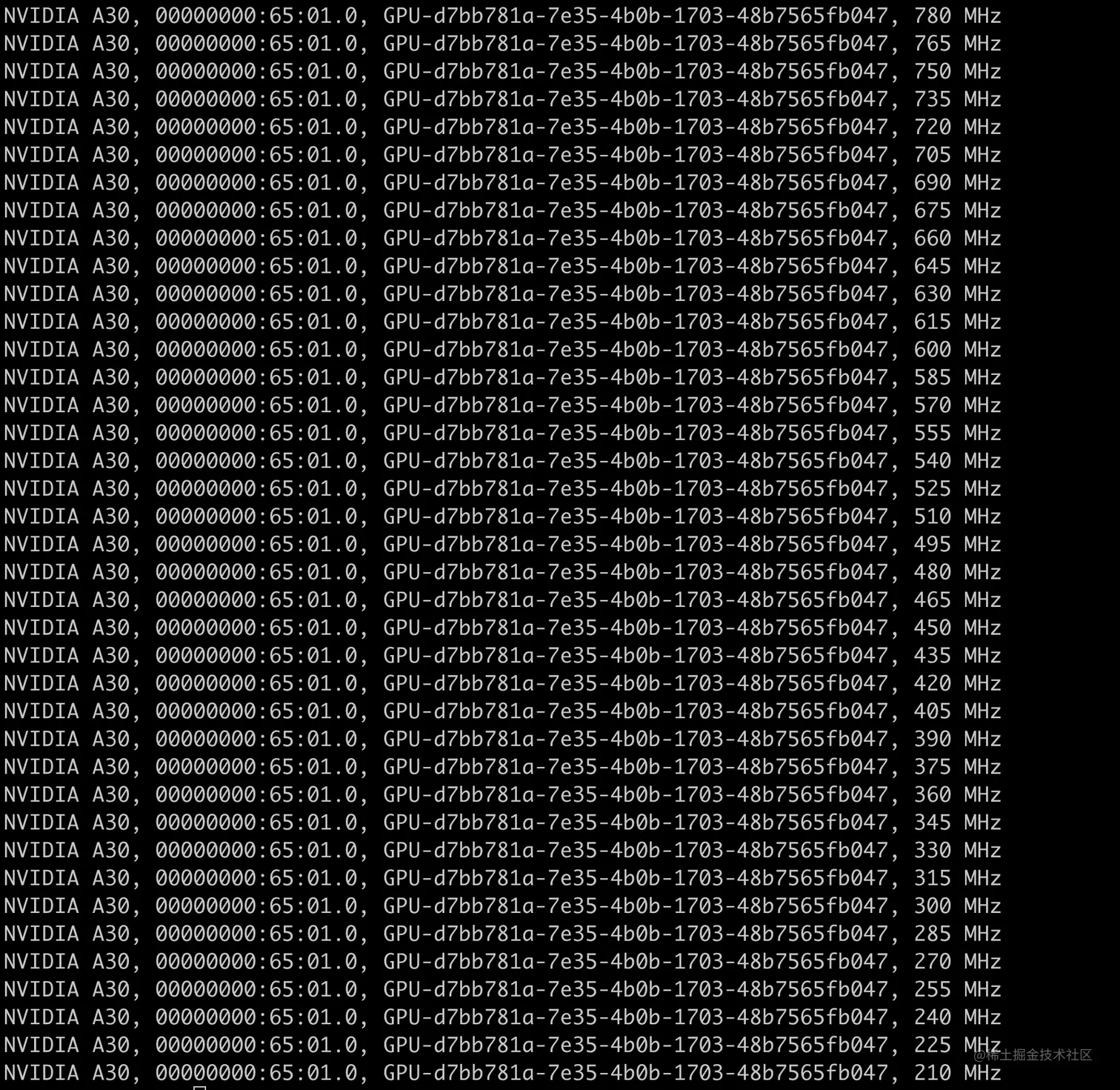 NVIDIASMI系列命令详解(8)设备修改选项(3) 本文为NVIDIASMI系列命令详解第八篇设备修改选项( 掘金