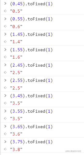 前端bug Tofixed四舍五入的不准确性 掘金