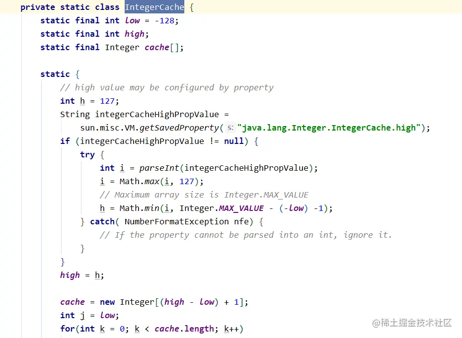 Java中的Integer缓存池