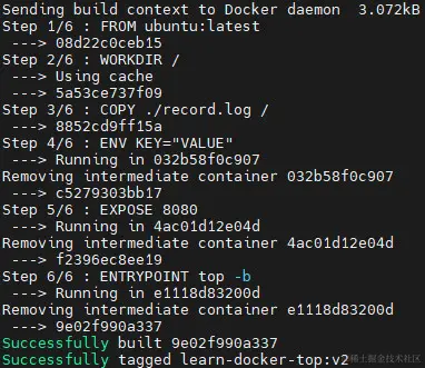 基于Dockerfile首次构建过程