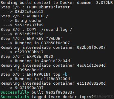 基于Dockerfile首次构建过程
