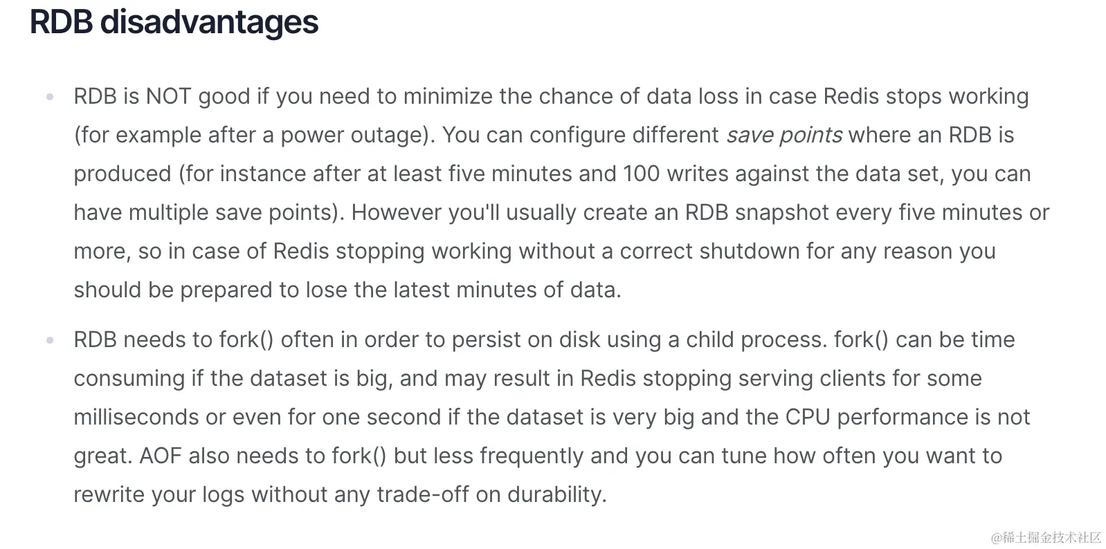 RDB disadvantages.png