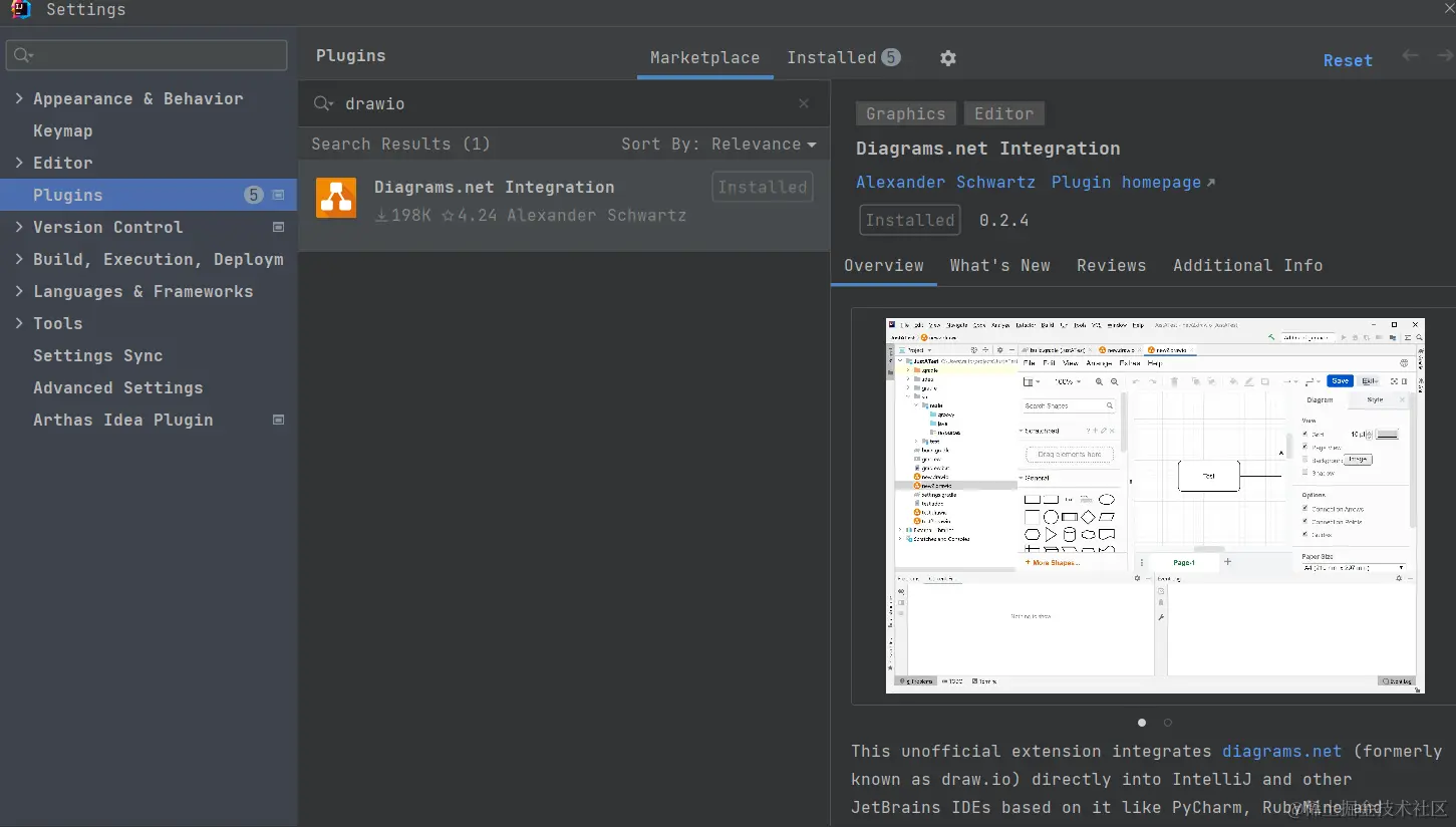 Diagrams.net Integration 插件