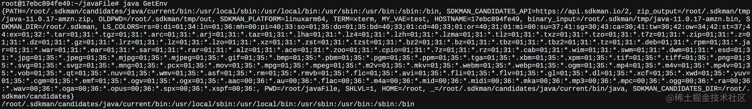 Java获取环境变量