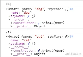 sayName方法写在构造函数中