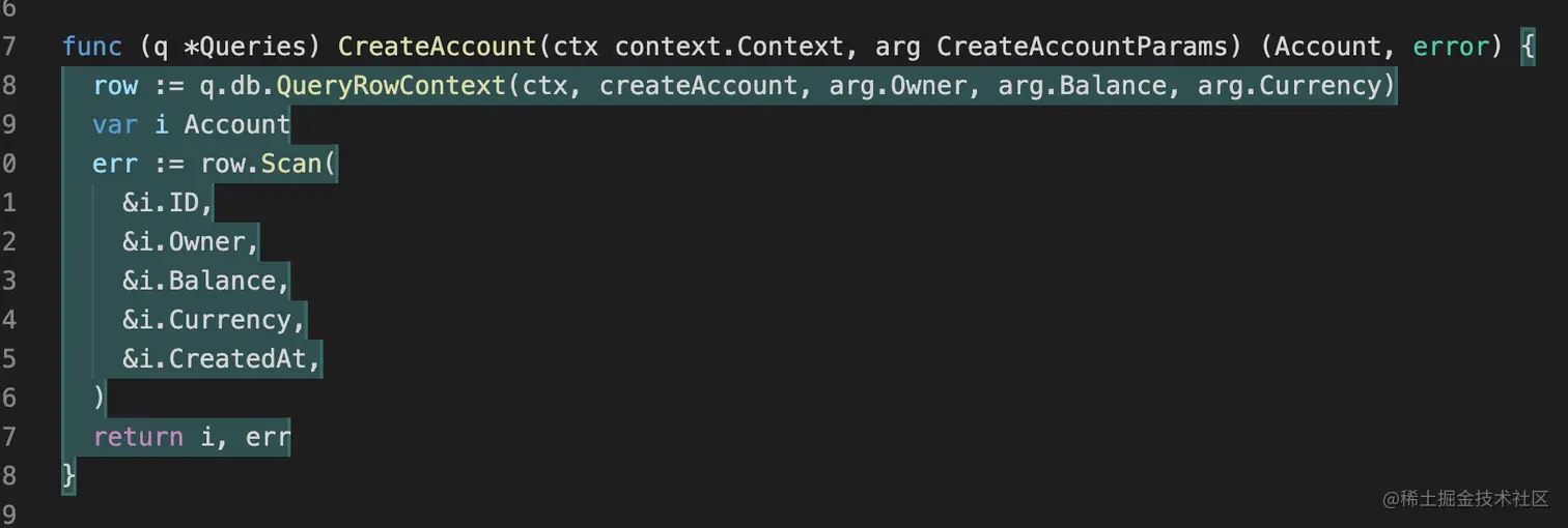 测试通过的代码