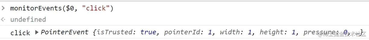 监听点击行为的触发
