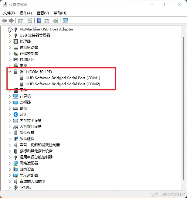 选择端口(COM和LPT)