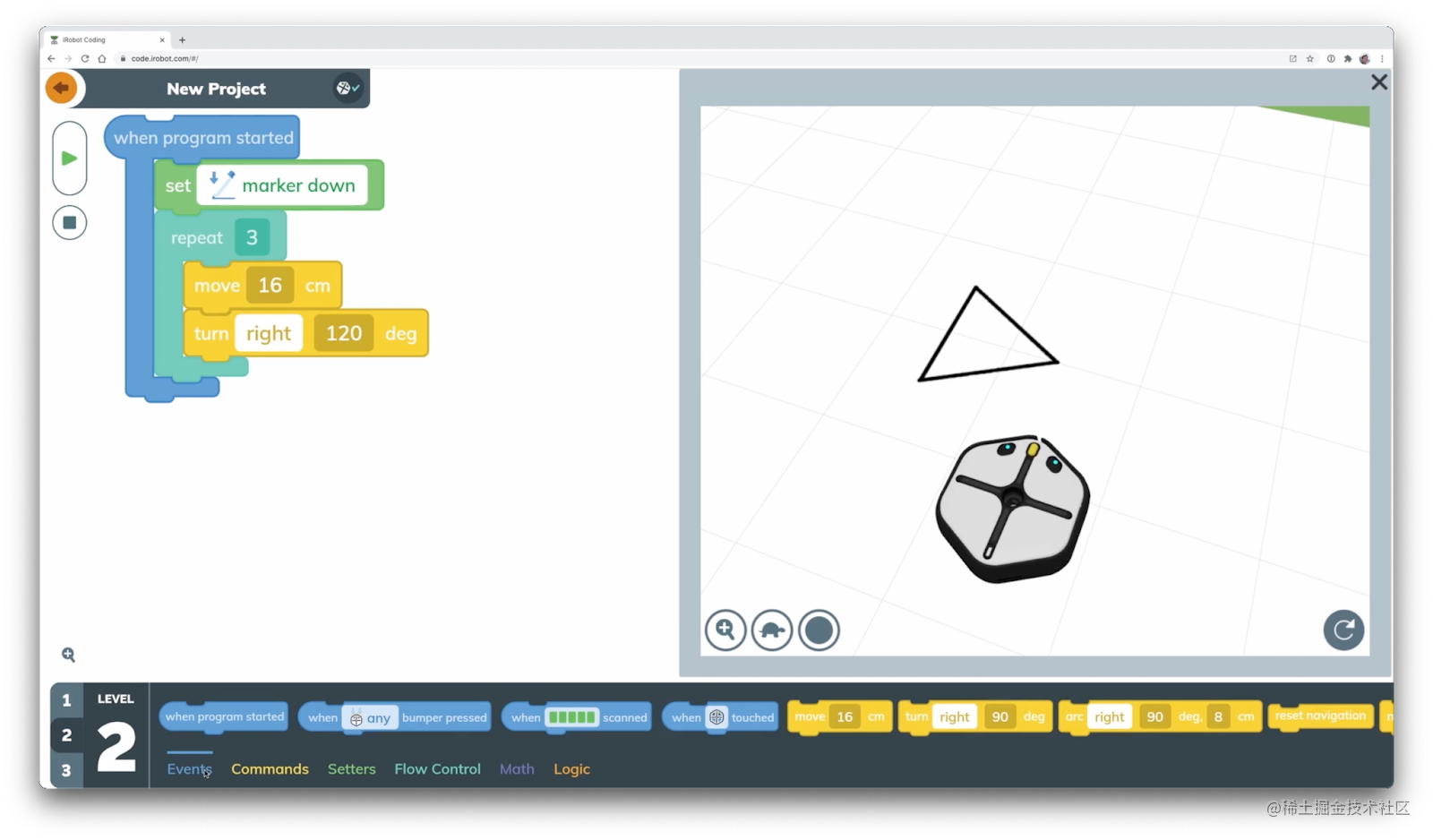 iRobot interface with Flutter