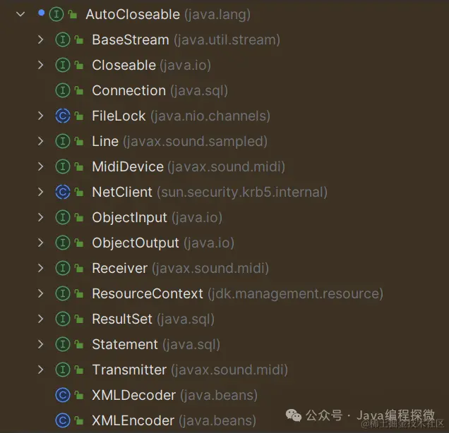 9.1 AutoCloseable继承图.png