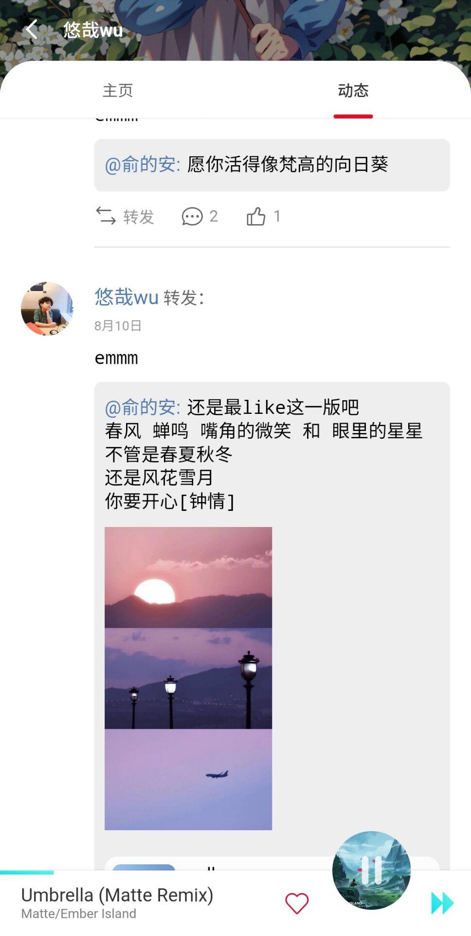 用户动态