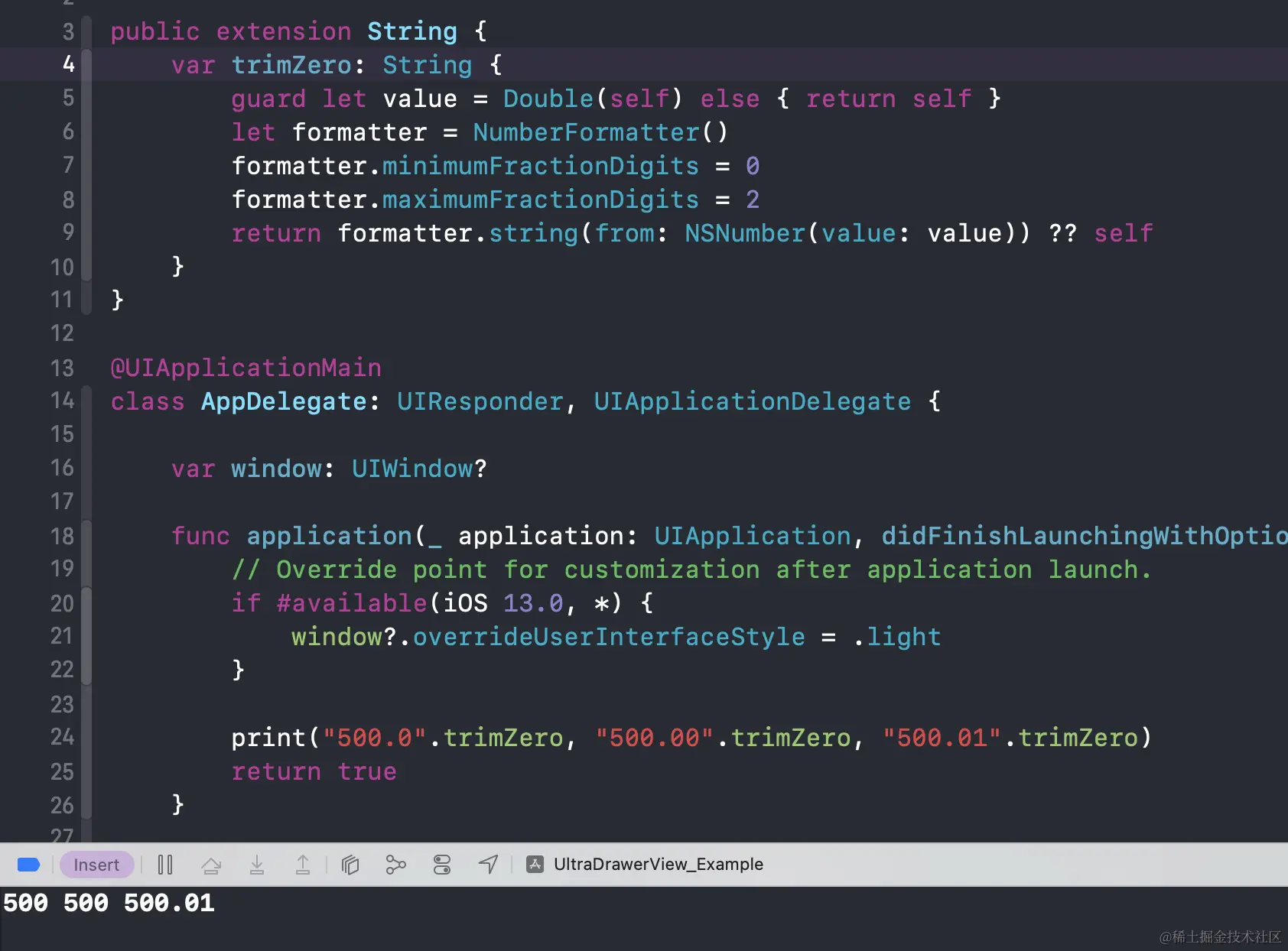价格.0处理 掘金