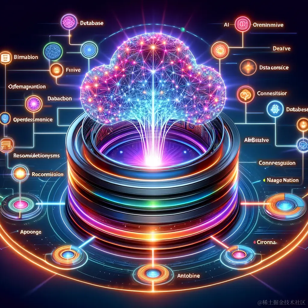 DALL·E 2024-03-16 20.58.20 - Illustration of an AI-native open-source embedding database called Chroma, represented as a futuristic, high-tech database system. It's visualized as .webp