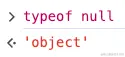 typeof null