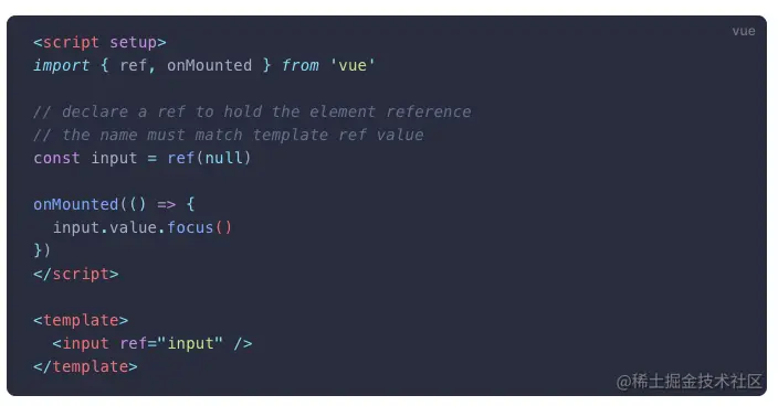 使用ref来获取元素