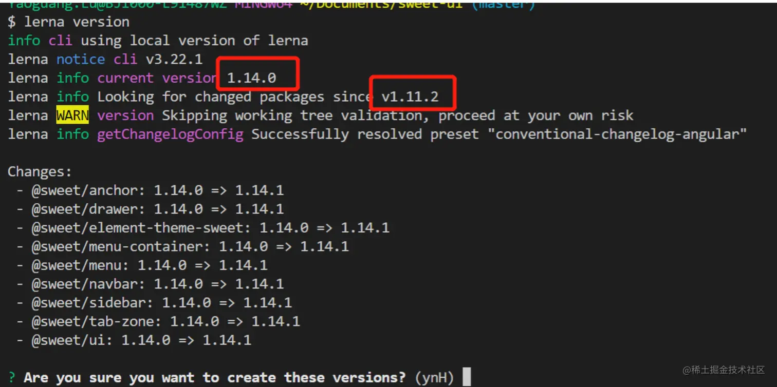  lerna version v1 14 1 