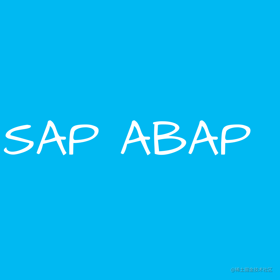 ABAP 开发之旅