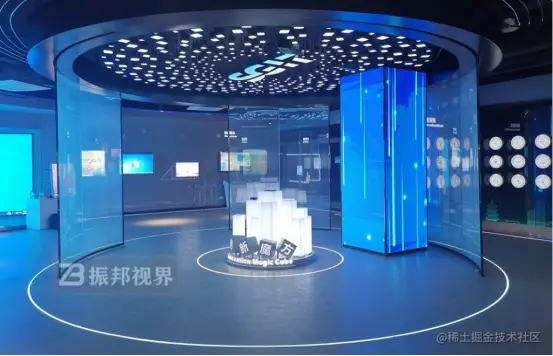 企业科技展厅大厅效果图