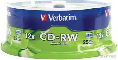 Verbatim CD-RW 700MB 2X-12X 可重写媒体光盘 - 25 包 主轴