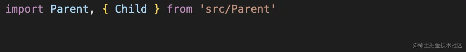 Parent和Child同时出现在import语句里面