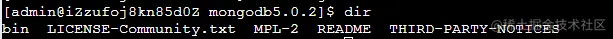 mongodb5.0.2的目录