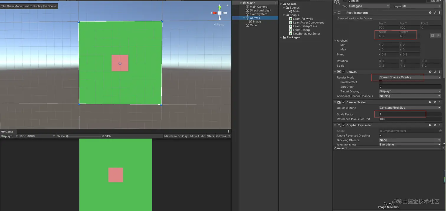 Ugui canvas scaler canvas scaler 
