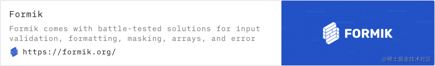 Formik builds forms in React and never cries that forms are hard ...