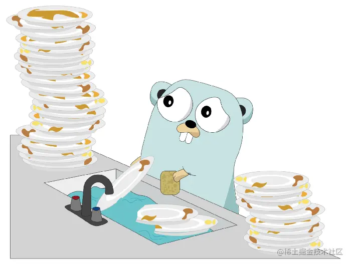 Illustration created for “A Journey With Go”, made from the original Go Gopher, created by Renee French.