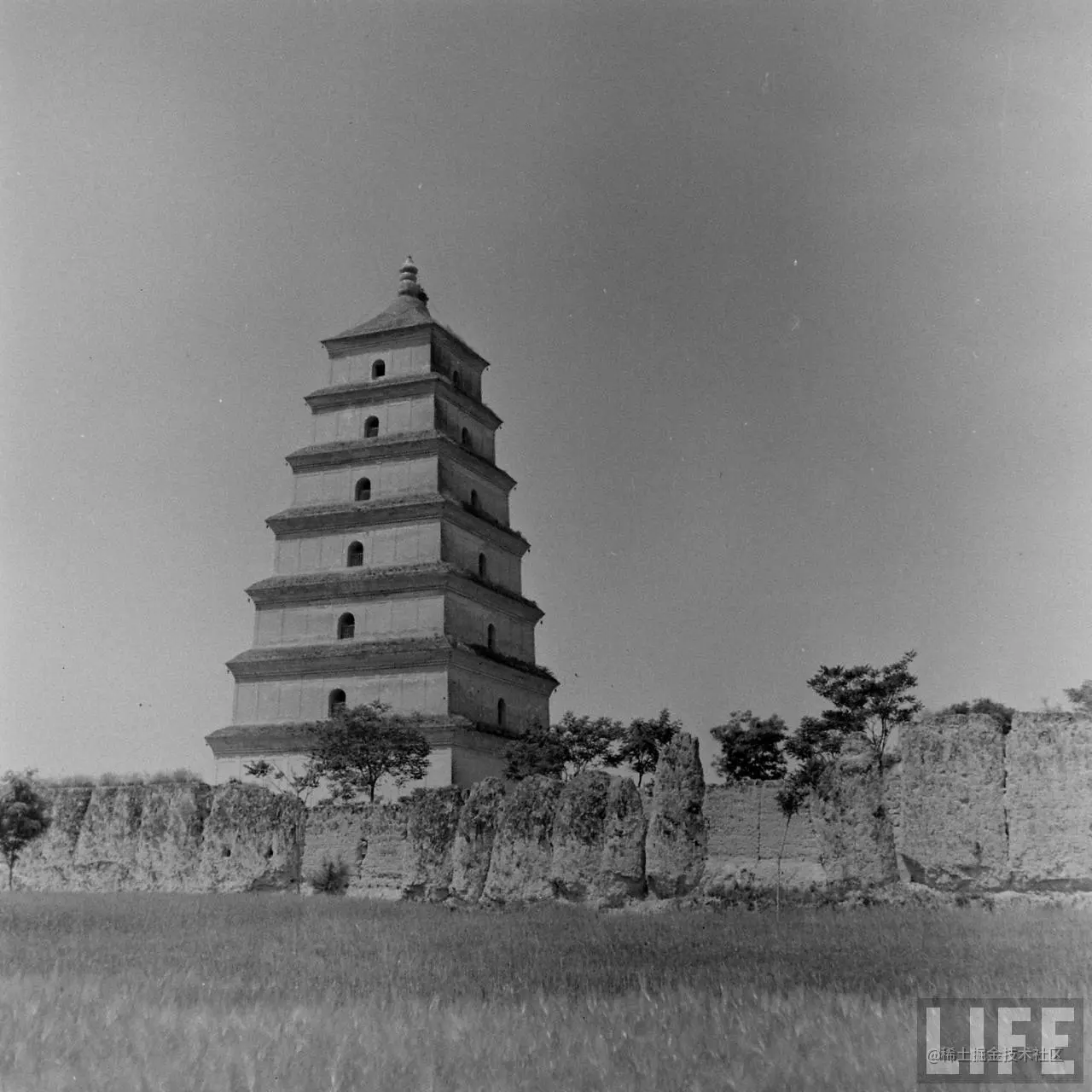 1947年，陕西西安。大雁塔。.jpg