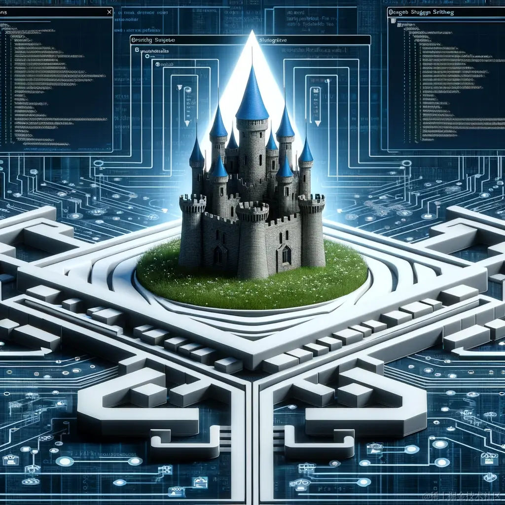 DALL·E 2023-11-16 22.25.22 - A conceptual illustration representing the Singleton design pattern in software engineering. The image should depict a unique, centralized structure, .png