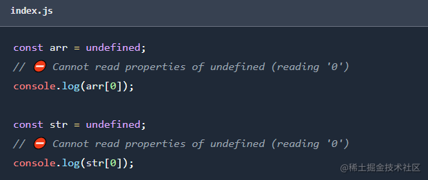 Uncaught Typeerror: Cannot Read Properties Of Undefined(Reading '0') - 掘金