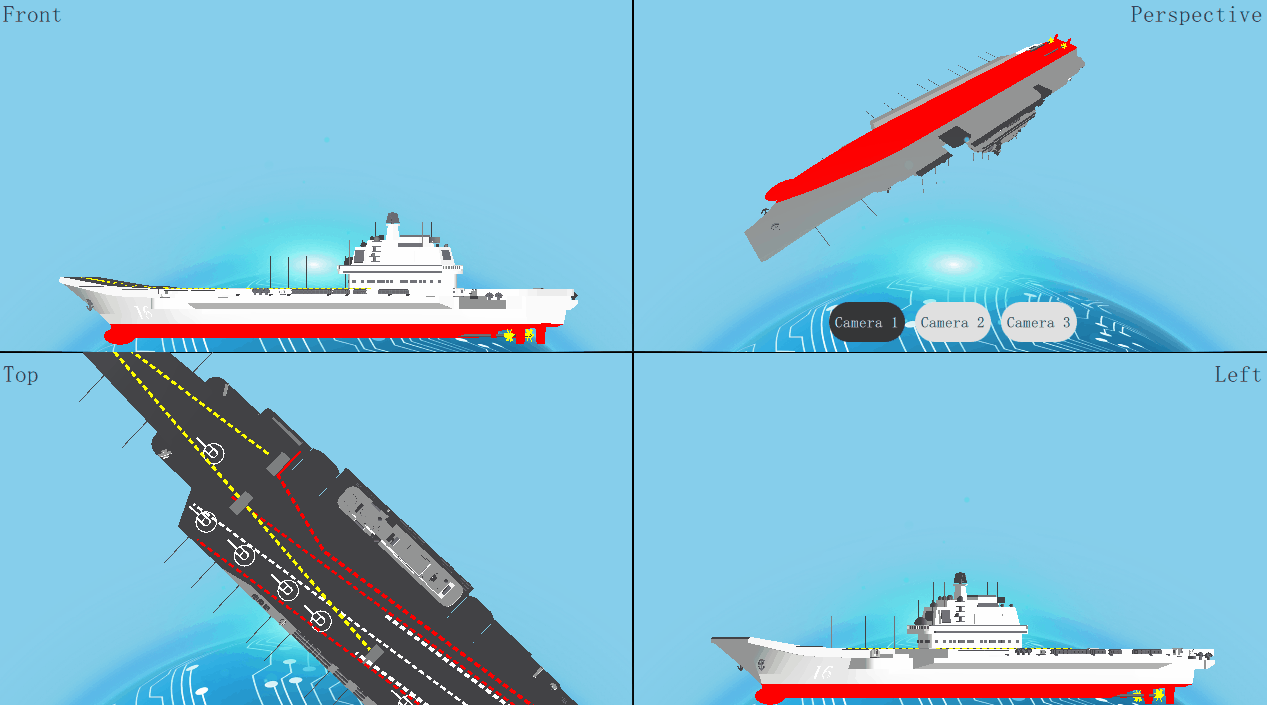 QtQuick3D，3D效果展示辽宁舰🚢，为中国航母加油