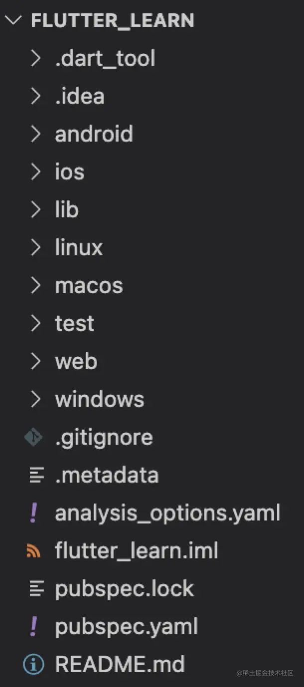 flutter_learn项目结构