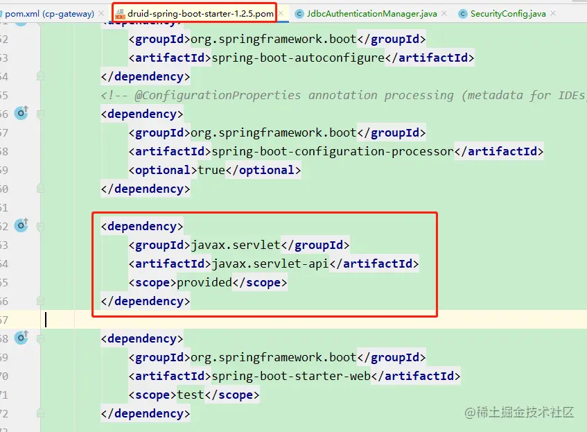1、Druid依赖javax.servlet-api.jpg